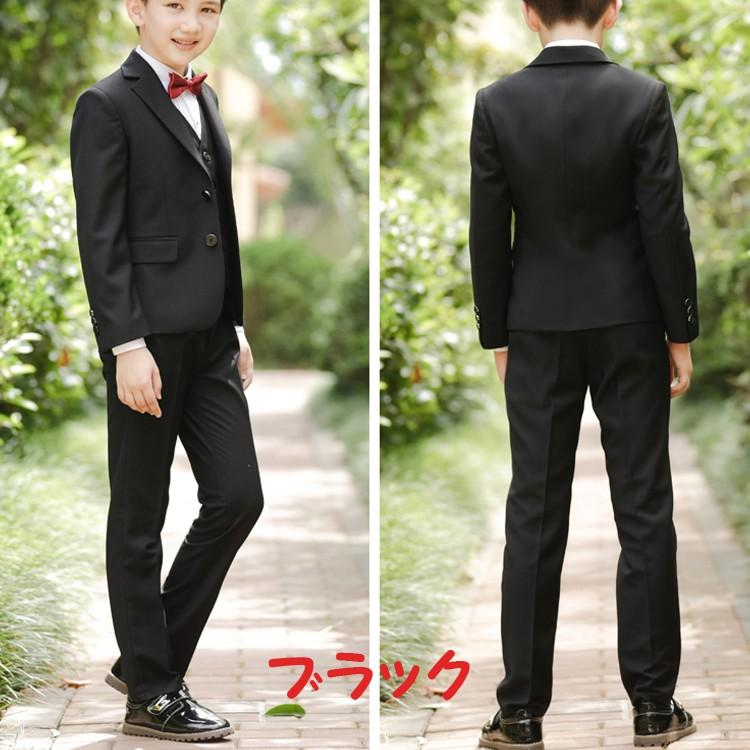 子供服フォーマルスーツ 男の子 子供 セット 黒 紺 ジャケット シャツ
