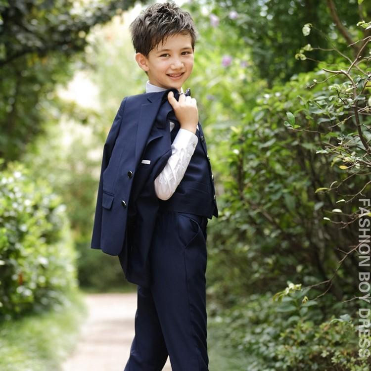 フォーマルスーツセット ネイビー ブラック 120cm~ シャツセット 子供服フォーマルスーツ 男の子 子供 セット 黒 紺 ジャケット シャツ