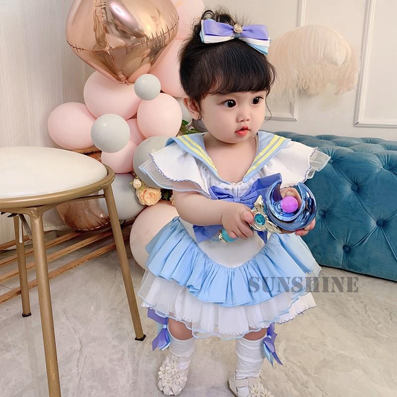 子供 ワンピース キッズ セーラームーン セーラー服 おしゃれ 可愛い 女の子 お姫様 プリンセス コスチューム ハロウィン チュールスカート Ke047 Sunshine Sibata 通販 Yahoo ショッピング