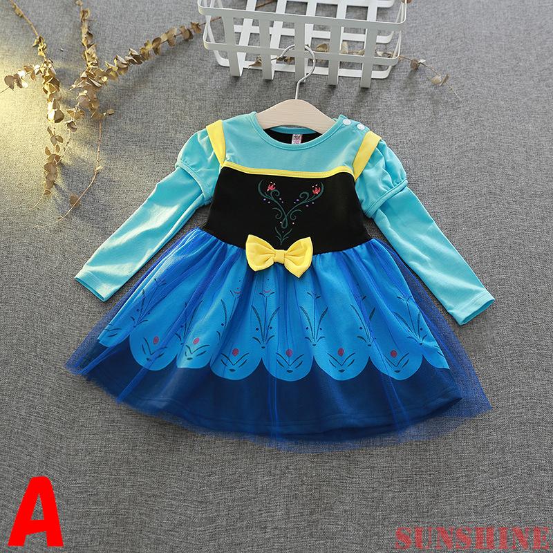 子供 ワンピース アナ 長袖 なりきり 白雪姫 ドレス キッズ アナ雪