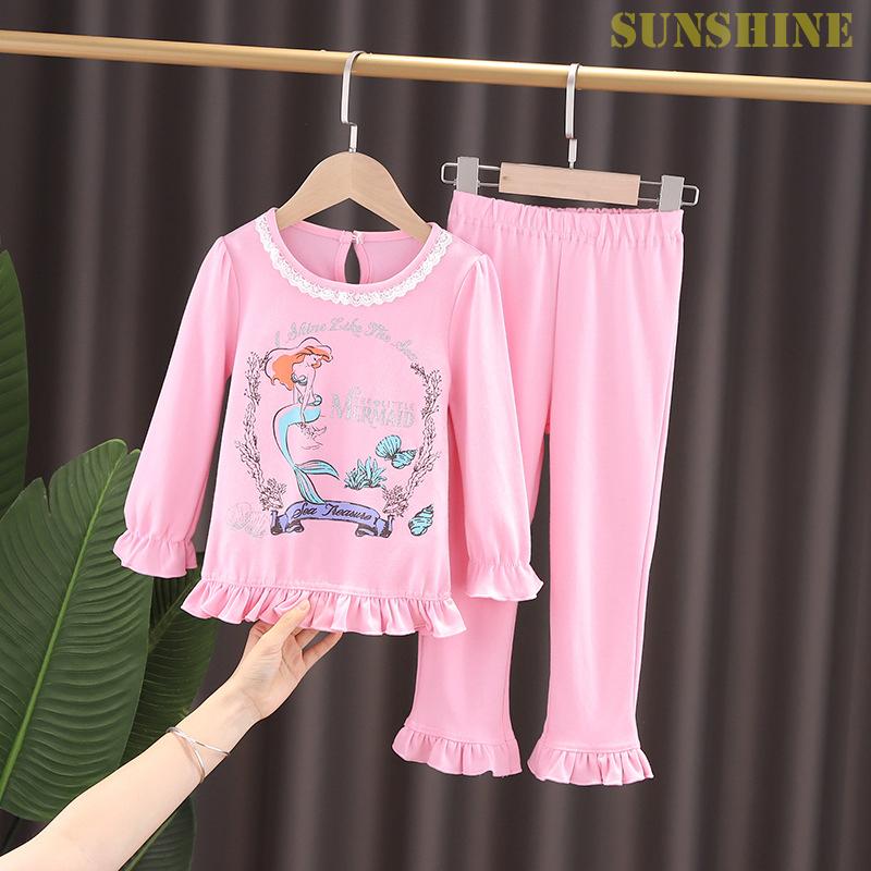 女の子 寝巻き パジャマ 上下セット 肌着 インナー 可愛い