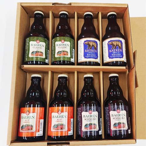 お中元　父の日　ベアレン 定番 4種8本 詰め合わせ ギフトBOX入り BGS ギフト箱付 岩手 地ビール ビアベースベアレン盛岡駅前 – ベアレン醸造所