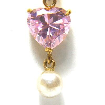 K18 18金 ピアス パール キュービックジルコニア アクセサリー 送料