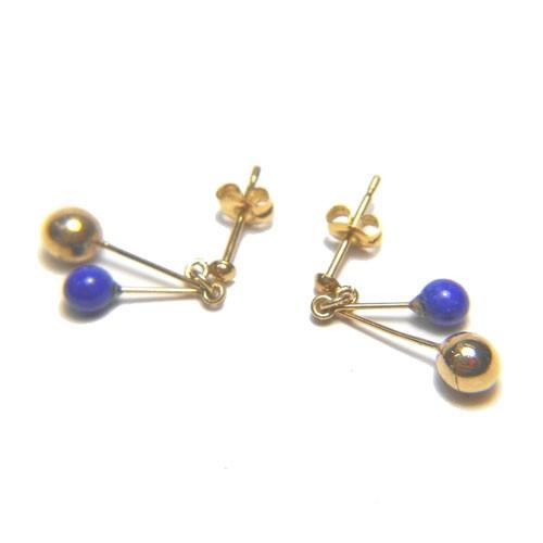 K18 ピアス ラピスラズリ アクセサリー 送料無料 : サンショップささき 