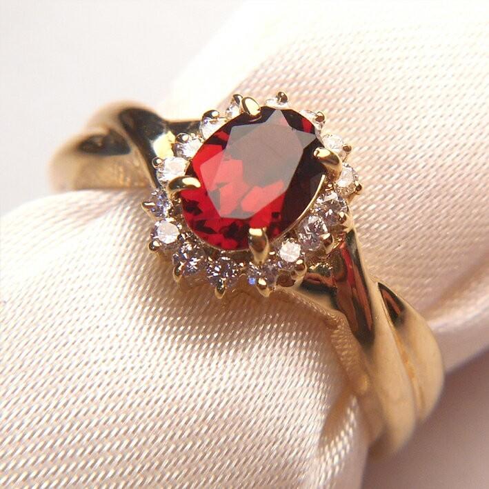 K18　ガーネット　指輪　18号 K18(18金) ガーネット リング 指輪の買取実績 | 買取専門店さすがや