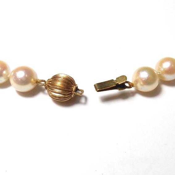K14 パール真珠 ネックレス・ピアスセット 送料無料 Pearl neck : サン 