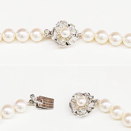 パール 真珠ネックレス・イヤリングセット 宝石鑑別書付き 日本製国産