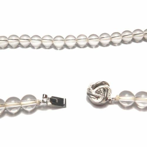 水晶ネックレス 8mm パワーストーン 47cm プレゼント : サンショップ 