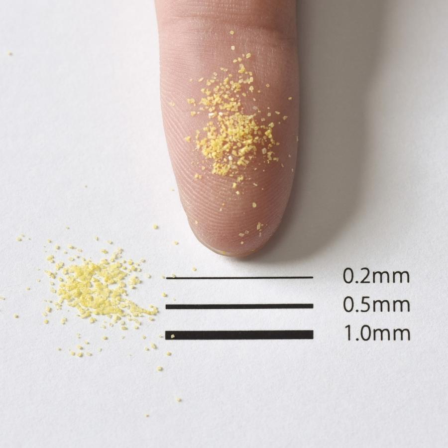 カラーサンド 日本製 デコレーションサンド　細粒（0.2mm位）　Ｇタイプ　黄（13）　200g｜sunsins｜02