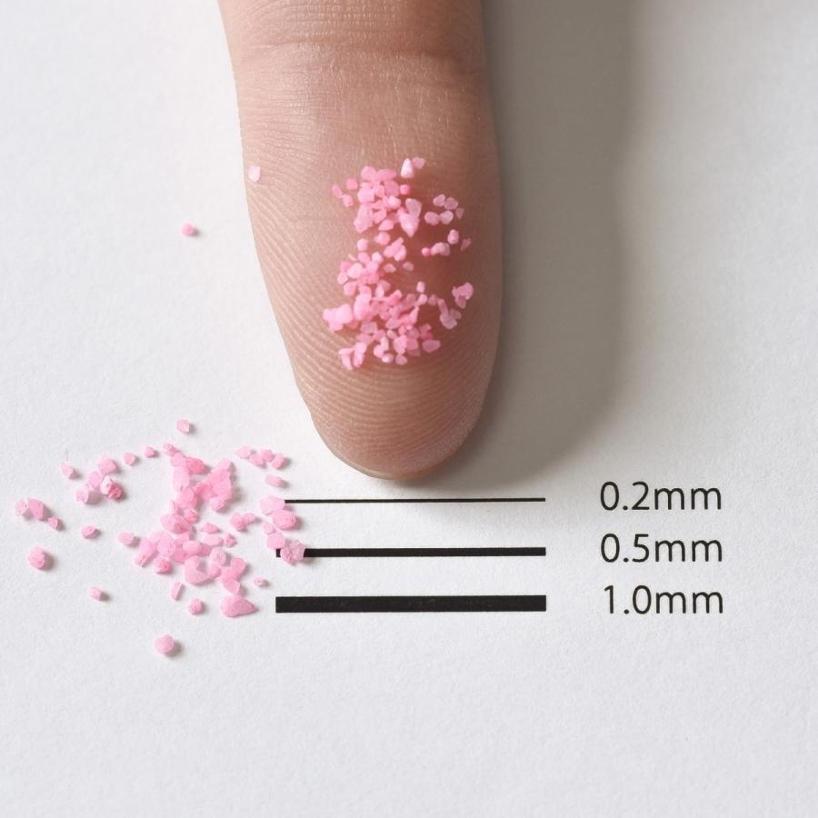 カラーサンド 日本製 デコレーションサンド　ネオンタイプ（1mm粒）　蛍光ピンク（０４）　２００ｇ｜sunsins｜02