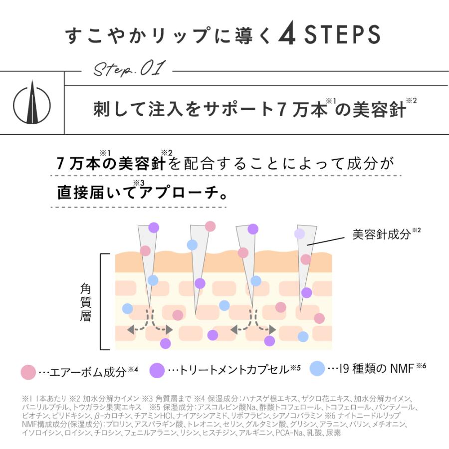 【CHOOSY 公式】スピキュール ニードル リップ 美容針 唇ケア 保湿 NMF choosy チューシー ナイトニードルリップ（夜用） |  | 09