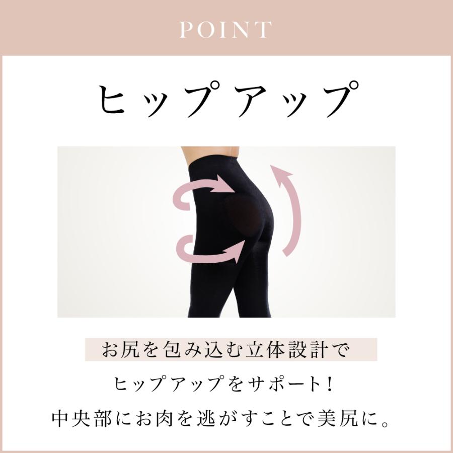 MediCouture（メディクチュール） 高着圧 シンプル 着圧レギンス 骨盤