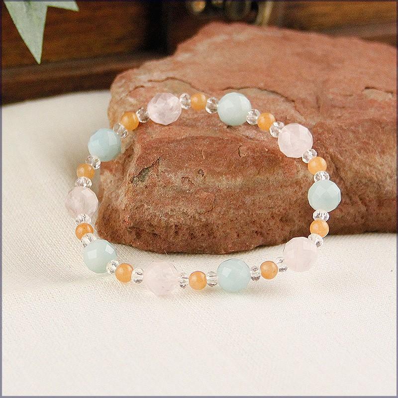 パワーストーン ブレスレット ローズクォーツ 仕事 恋愛 2024 辰年 令