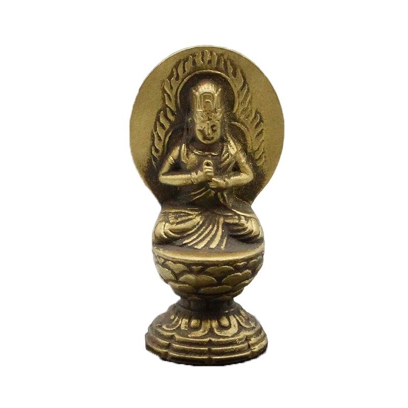 古美金調 大日如来 像 金属製 仏像祈念セット 最高級 白檀香 50