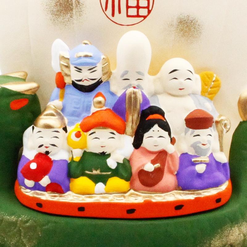 七福神 寶船 縁起物 商売繁盛 置物　開運　金運　ラッキーアイテム　新生活 Amazon.co.jp: 陶器 七福神 宝船 縁起物 商売繁盛 置物 元箱なし