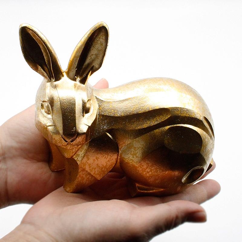 【お値下げしました！】銅製　波兎　置物　卯 お値下げしました！】銅製 波兎 置物 卯 - メルカリ