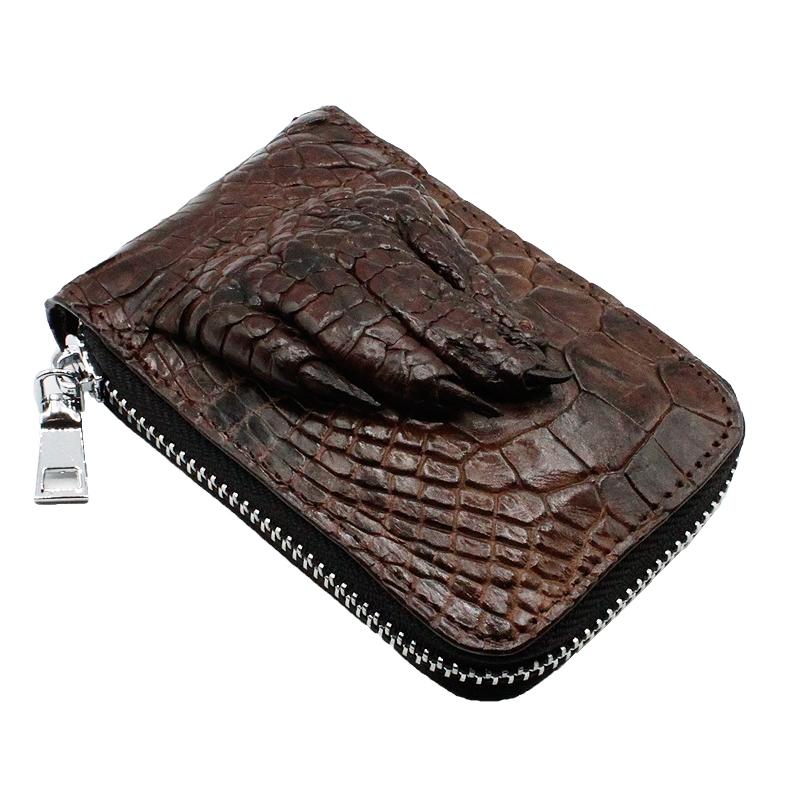 【新品・未使用】クロコダイル　ケース　カードケース　シャムワニ カードケース シャムクロコ クロコダイル 爪付き ワニ革 CROCODILE 鰐