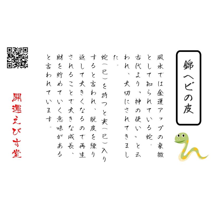 ニシキヘビ パイソンの皮 金色 財布お守り にしきへび にしき 金 蛇