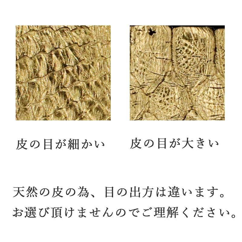 ニシキヘビ パイソンの皮 金色 財布お守り にしきへび にしき 金 蛇