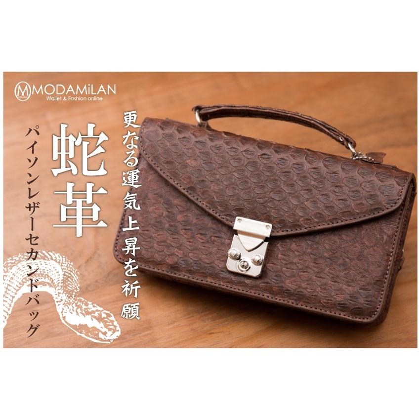 セカンドバッグ メンズ 蛇 パイソン へび 蛇革 蛇皮 へび革 へび皮 革 本革 小さめ セカンドバック バッグ 手提げ 金運 開運 ブランド バック 男性 紳士 彼氏 Sntb 風水金運グッズ通販 開運えびす堂 通販 Yahoo ショッピング