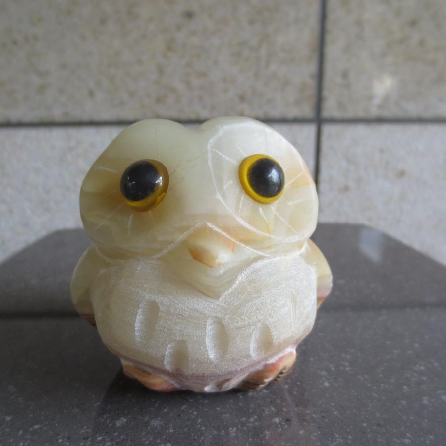 ふくろう フクロウ 不苦労 グッズ 雑貨 置物 置き物 屋外 メノウの