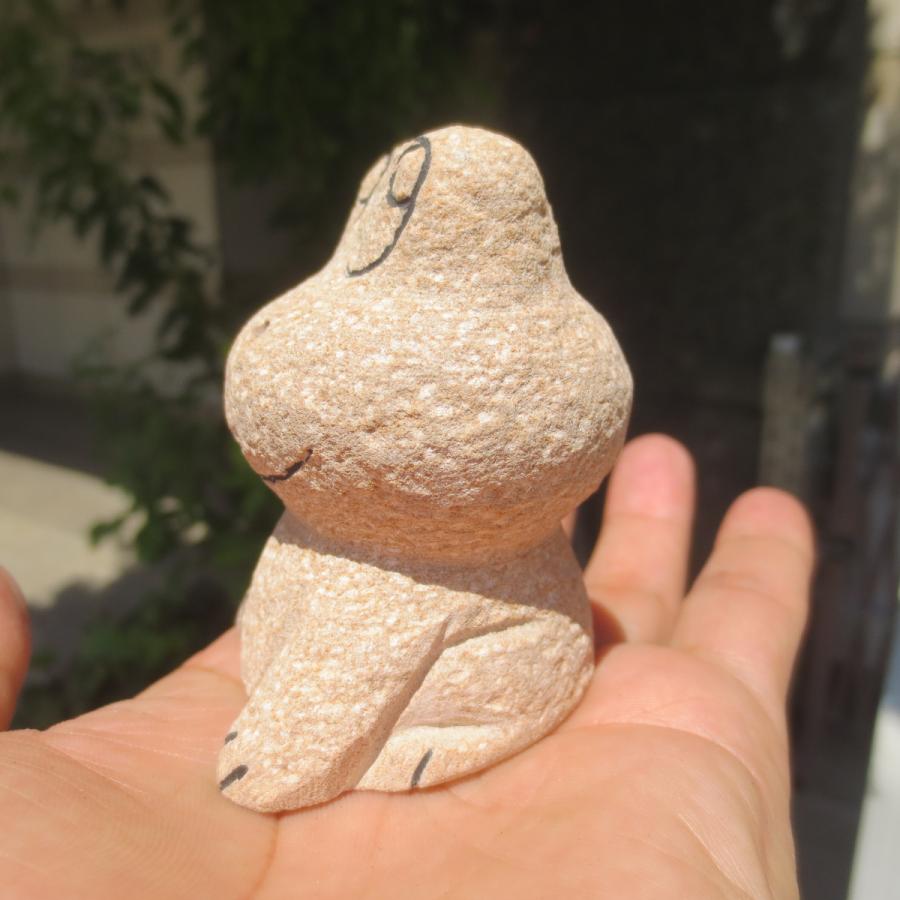 かえる カエル 置物 置き物 雑貨 蛙 グッズ 石のフロッグ 1個 Frog