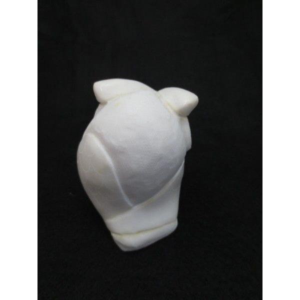 ふくろう フクロウ 不苦労 グッズ 雑貨 置物 置き物 屋外 白大理石の