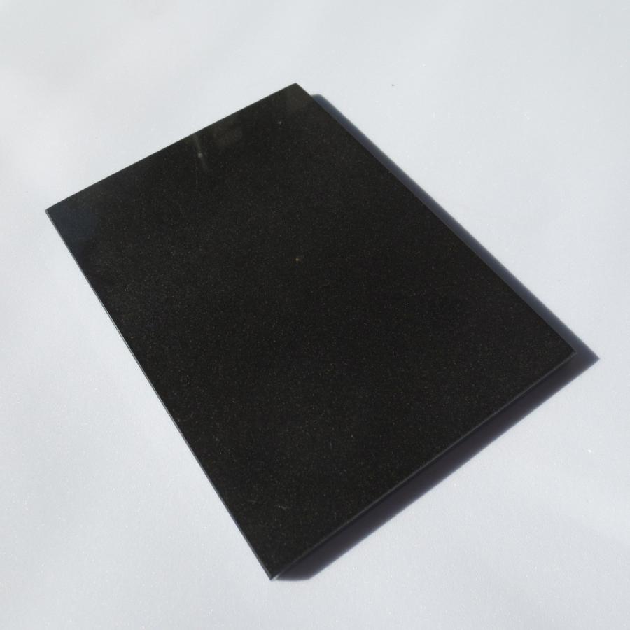 黒御影石 板石15×11×0.8cm 石板 平板 黒板 台座 黒みかげ石 プレート