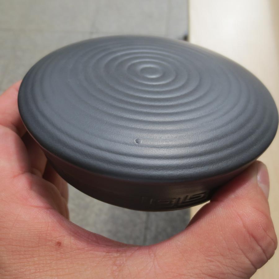 灰皿 蓋付き ブラック 陶器製 おしゃれ 分割 セパレート ふたも灰皿に