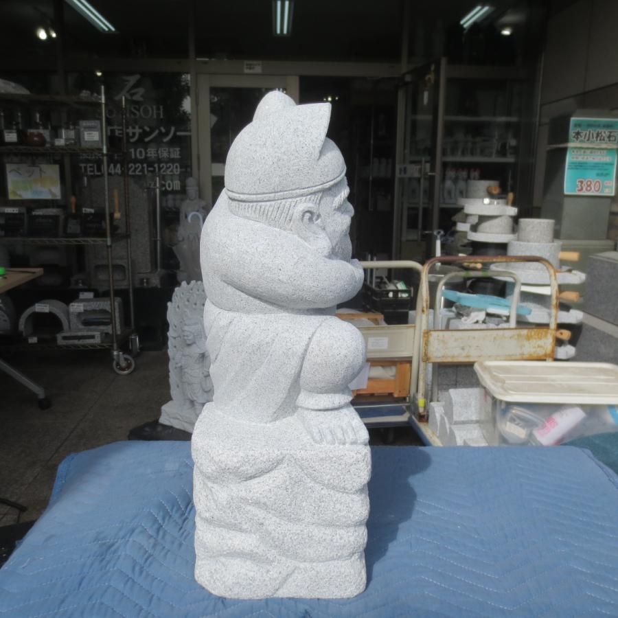 恵比寿（えびす）高さ53cm 白御影石 えべっさん えびすさん 戎 恵比須