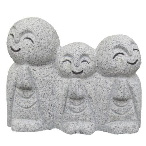 3人家族 三人 おじぞうさん お地蔵さん かわいい 親子 癒しのお地蔵