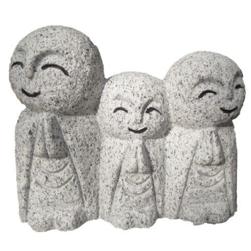 3人家族 三人 おじぞうさん お地蔵さん かわいい 親子 癒しのお地蔵