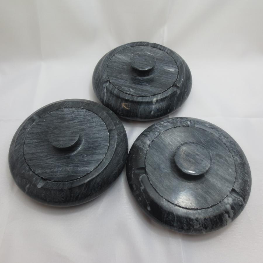 灰皿 蓋付き ブラック大理石 おしゃれ 送料無料！！ : 石材店サンソー