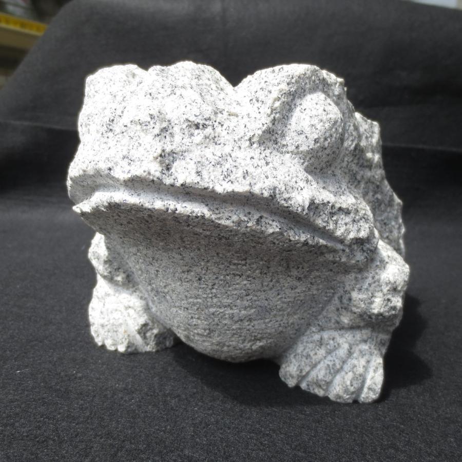 みかげ石　かえる　オブジェ 御影石 蛙】子ガエル インテリア置物 オブジェ
