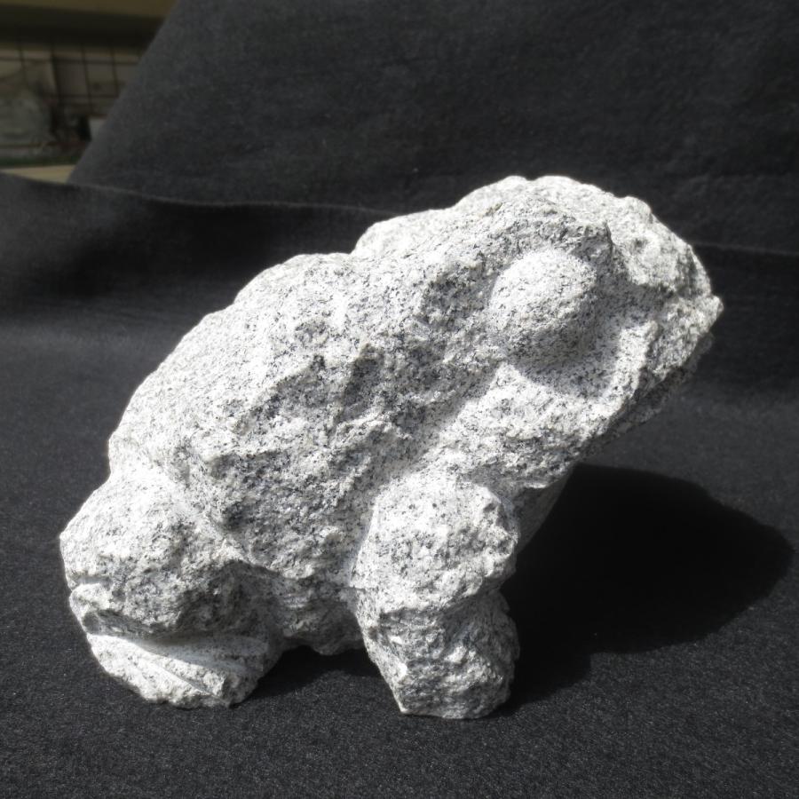 みかげ石　かえる　オブジェ 楽天市場】御影石 カエル（大）かえる 蛙 置物 置き物 玄関