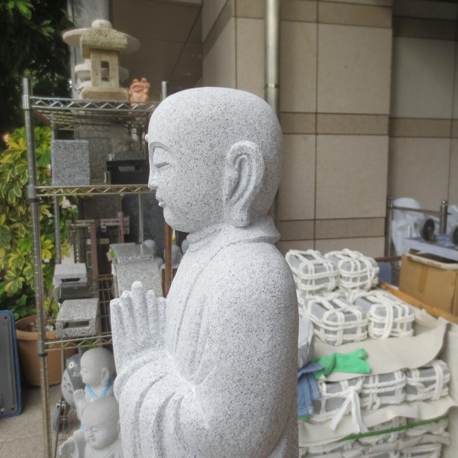 おじぞうさん お地蔵 2尺 お地蔵様 御影石 供養 癒しのお地蔵さん 置物