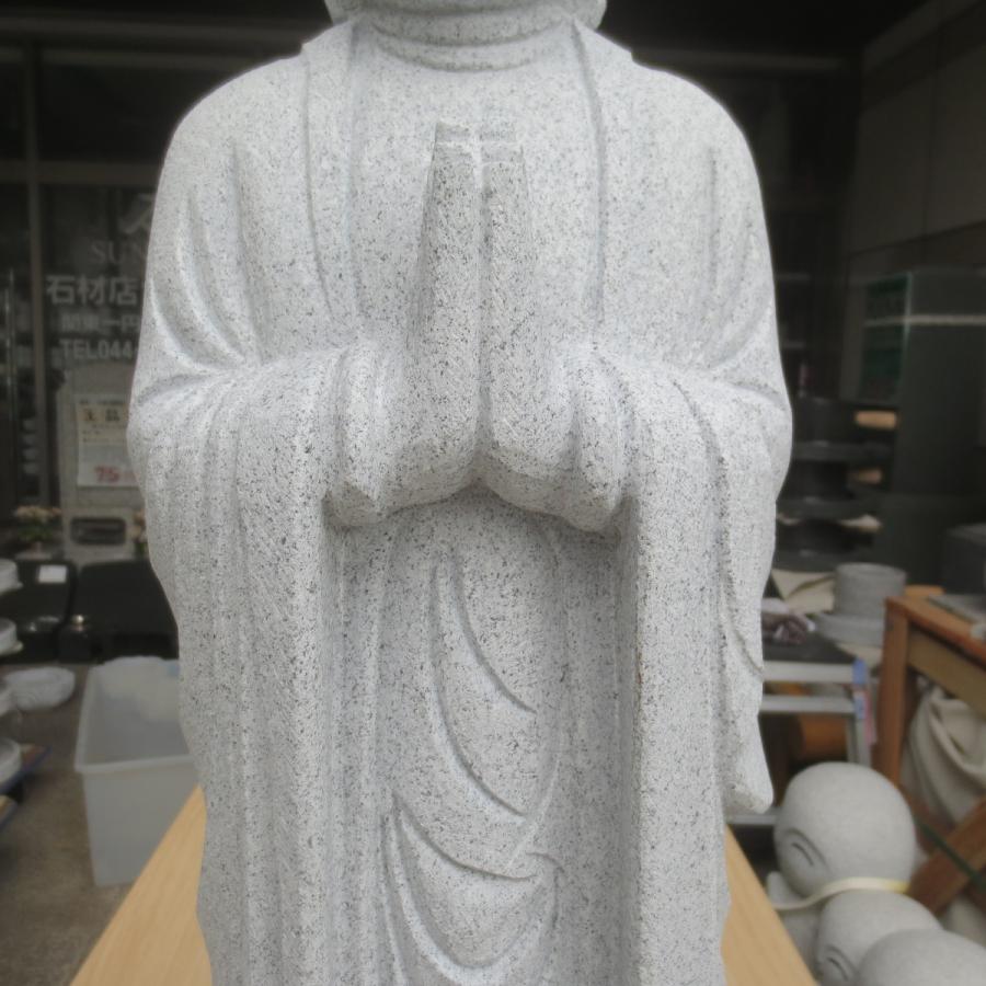 おじぞうさん お地蔵 2尺 お地蔵様 御影石 供養 癒しのお地蔵さん 置物