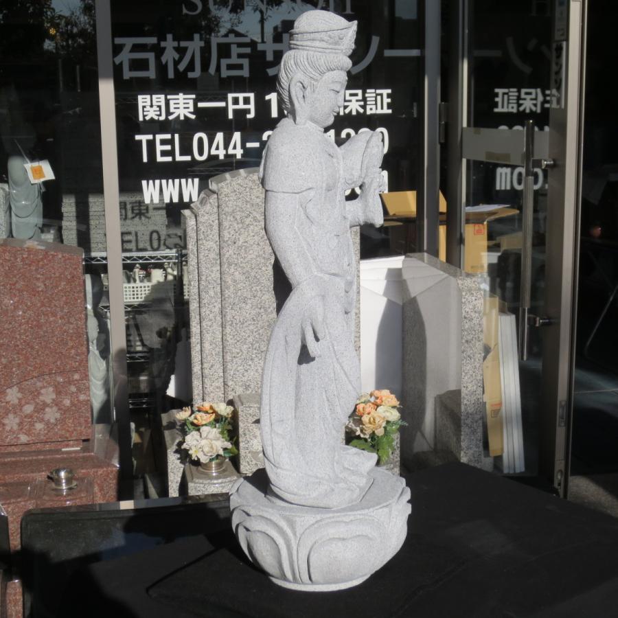 観世音菩薩像 観音様 観音菩薩像 2.0尺 総高73cm 聖観音 観自在菩薩