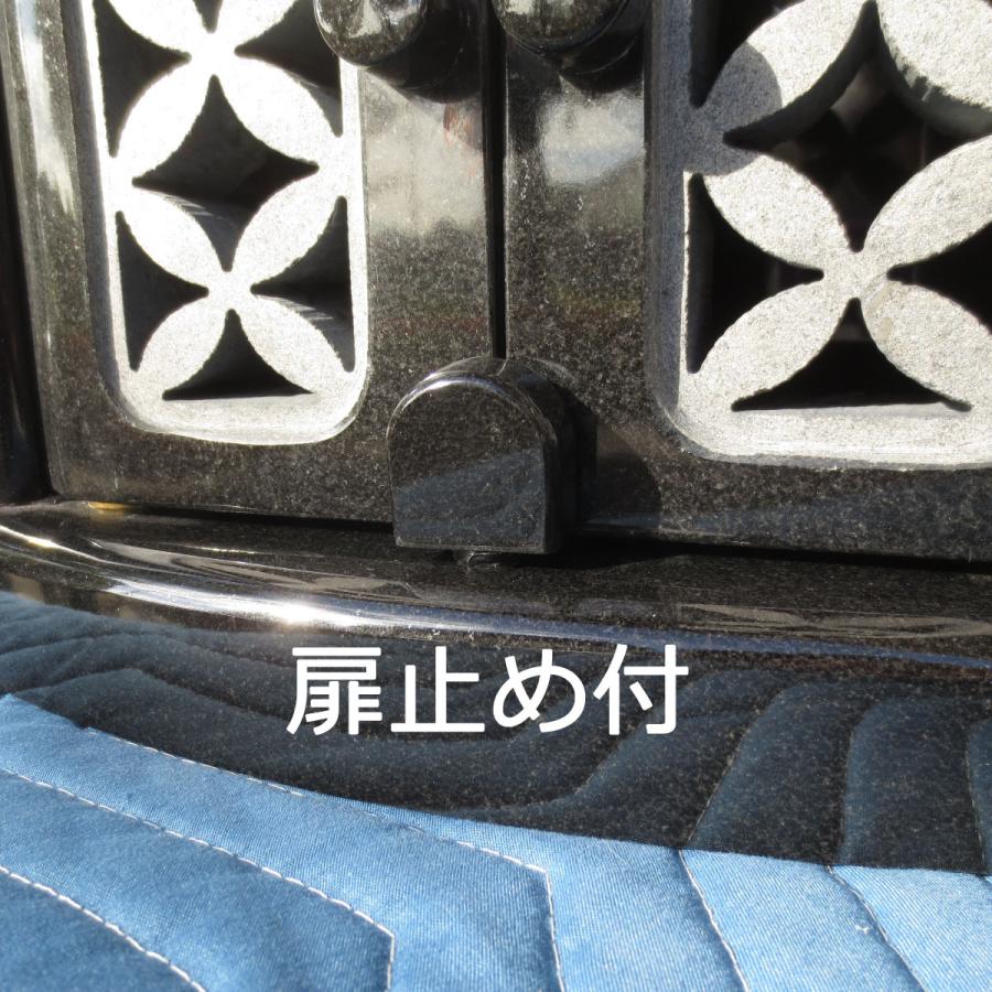 お墓 扉付香炉 【インド黒みかげ石】 蓋付き 線香を寝かせる お墓 扉付香炉 【インド黒みかげ石】 蓋付き 線香を寝かせる