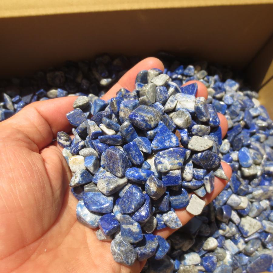 100★限定残りラスト★聖なる石♡艶々極上☆【天然ラピスラズリさざれ石】❤️ ラピスラズリ さざれ石 大粒 砂利 青金石 【500g】 天然 カラー