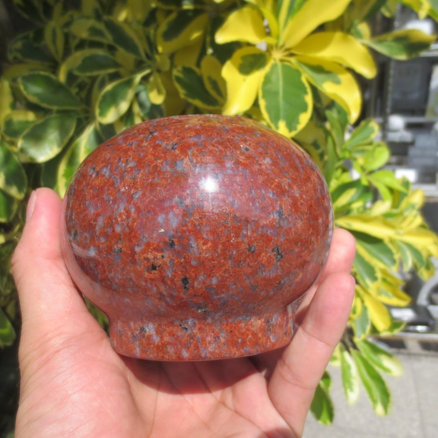 墓 湯呑み 水鉢 茶碗 コップ(みずばち)赤御影石だから倒れない 墓 湯呑み 水鉢 茶碗 コップ(みずばち)赤御影石だから倒れない