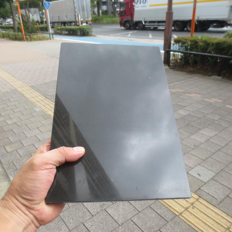 黒みかげ石 板石30x20x1cm 石板 平板 黒板 長方形 プレート 皿