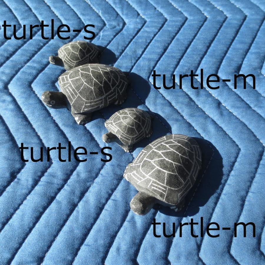 緑カメTurtle-M 亀 かめ の置物 ペーパーウェイト おしゃれ 文鎮 天然