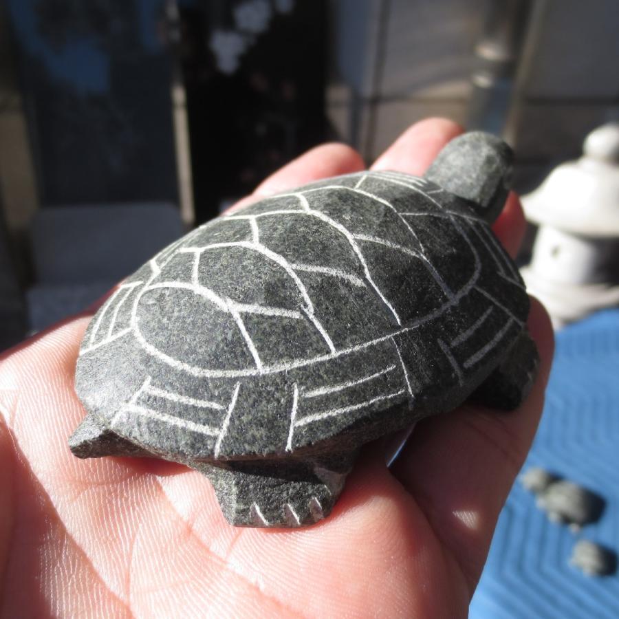 昭和レトロ　石樽　石カメ　樽　カメ　骨董カメ　陸軍　古樽　古カメ 緑カメTurtle-M 亀 かめ の置物 ペーパーウェイト おしゃれ 文鎮 天然