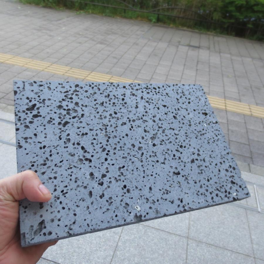 焼肉 溶岩プレート1枚 30x20x厚み約2cm 気孔あり(約3kg) 溶岩板