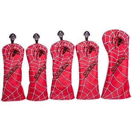 クリアランス最安 5点セット スパイダー ゴルフヘッドカバー Son ユーティリティ ドライバーカバー Ut用カバー ウッド Plazaのゴルフ ヘッドカバー Fw用カバー 変換ダグ付き 変換ダグ付き 白 日本販売店