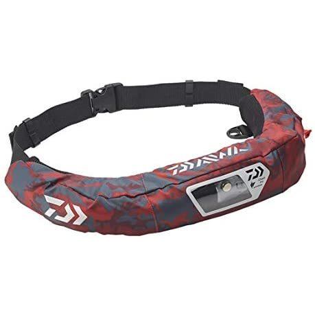 ダイワ Daiwa ウォッシャブルライフジャケット ウエストタイプ自動 手動膨脹式 レッドカモ Son フリー Plazaの