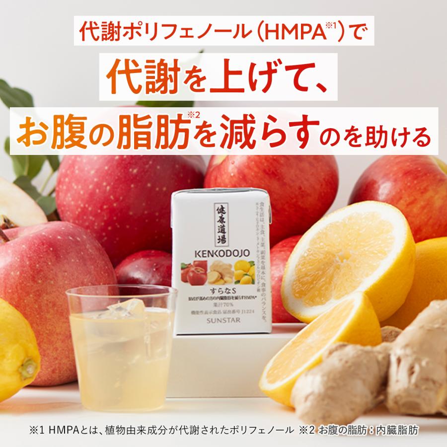 健康道場 サンスター公式 すらなS 30本 機能性表示食品 内臓脂肪 LDL