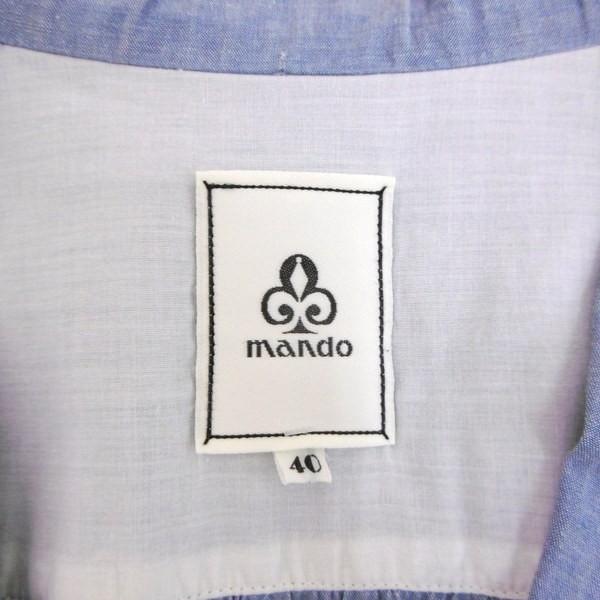 マンド テーラード ジャケット ライトアウター シャンブレー 薄手 羽織 メンズ サイズ40 ブルー 春 Mando 衣料 Im6735 5 1 サンステップ Yahoo 店 通販 Yahoo ショッピング