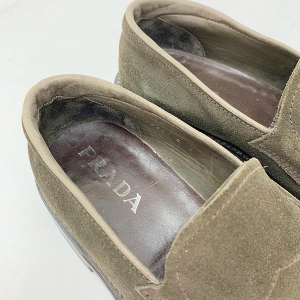 PRADA（プラダ） スエード レザー ローファー シューズ スリッポン